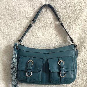 Coach Chelsea Leather Hobo Bag w/ Matching Wallet